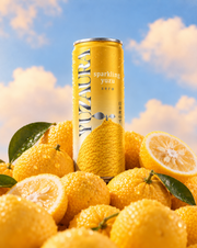 YUZAURA can resting among fresh Japanese yuzu fruit